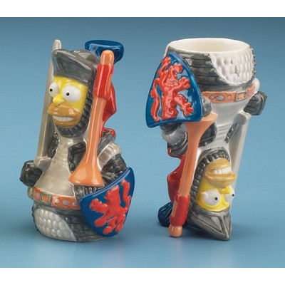 3 3/4" The Simpson's Homer Knight Porcelain Shot Cup