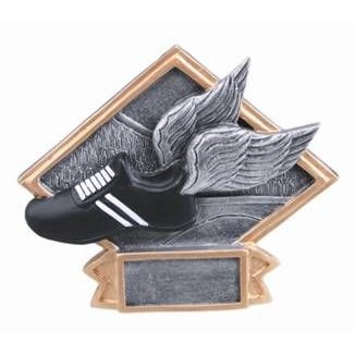 Large Diamond Plate Track Award - 6"x8 1/2"