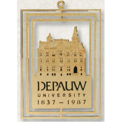 Rectangle Top Brass Bookmark (2"x1 1/2")