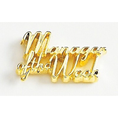 Manager of the Week Marken Design Cast Lapel Pin (Up to 1")