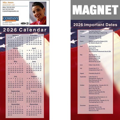 Full Color Calendar Magnet (3 1/2"x8 1/2")