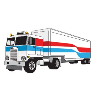 Semi Truck Executive Magnet w/ Full Magnetic Back (10 Square Inch)