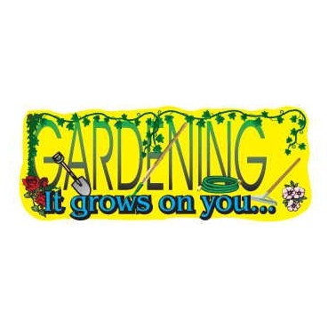 Gardener Slogan Promotional Magnet w/Strip Magnet (10 Square Inch)