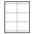 Classic Horizontal Paper Name Badge Insert - Blank (4 1/4"x3")