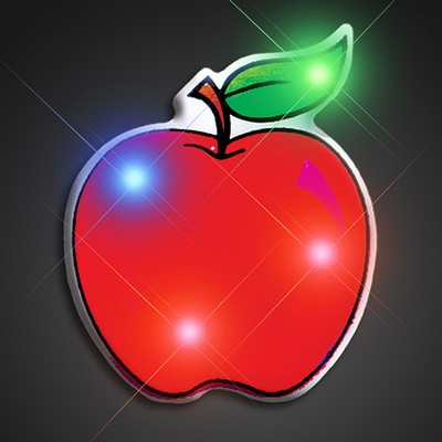 Flashing Red Apple Flashing Pin - BLANK