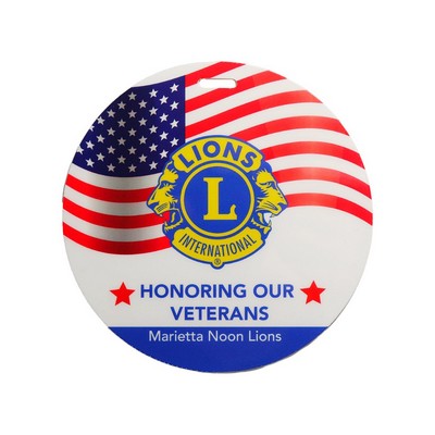 USA Made Waterproof Laminated Event Tag - Circle (4.5")