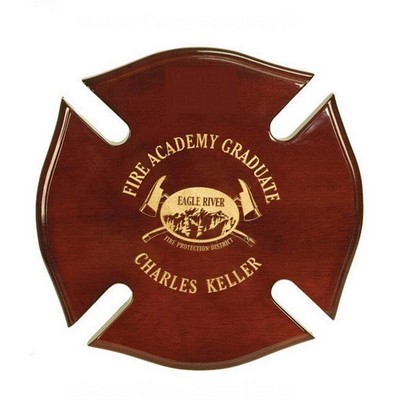 Piano Finish Maltese Cross Plaque (12"x12")
