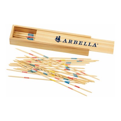 Pick-Up Sticks in Wooden Box
