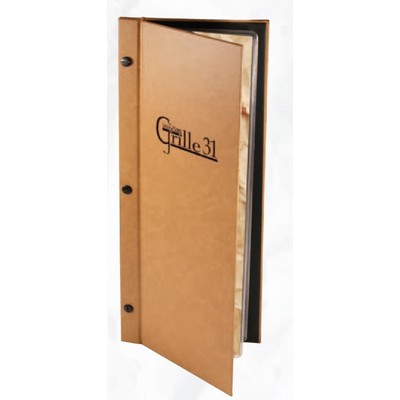 Chicago 3 Hole Screw Post Menu Cover (5 1/2"x8 1/2"Insert0