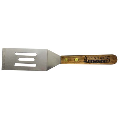 Wood Handle Slotted Spatula