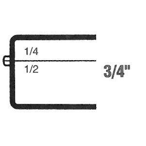 Rigid Clear Hinged Plastic Box (1 5/8"x1 5/8"x3/4")