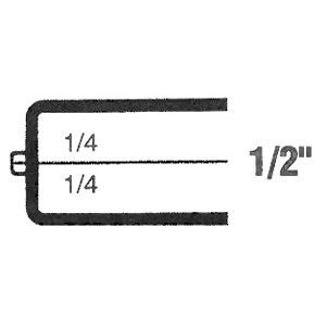 Rigid Clear Hinged Plastic Box (2"x1 1/8"x1/2")
