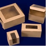 Ohio Valley Windowed Kraft Cupcake Box (14"x10"x2½")