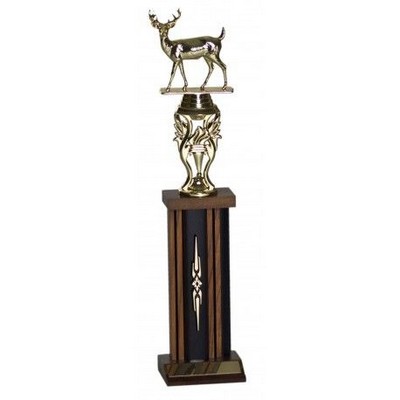 16" Medium American Hardwood Trophy w/Pedestal