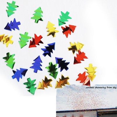 Flame Retardant Christmas Tree Shaped Aluminum Confetti