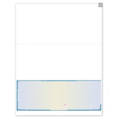 High Security Blank Laser Bottom Format Checks (1 Part)