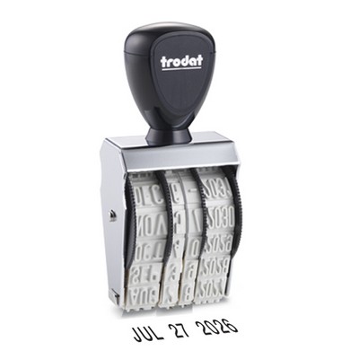 Trodat® Classic Date Stamp, Size 2, 3/16" Character, 1 3/8" L