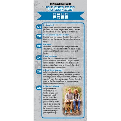 10 Things to Do to Keep Kids Drug Free Just the Facts Rack Card