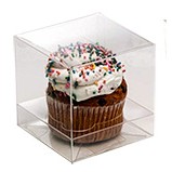 Clear Single Cupcake Box & Insert Set