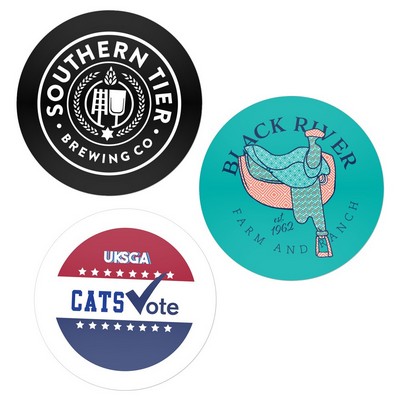 3" Round Water-Resistant Sticker