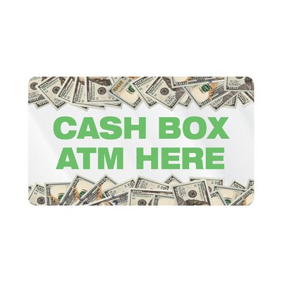 Rectangle Sticker | Round Corners | 2" x 3 1/2"| Clear Static | Static Face | Digital