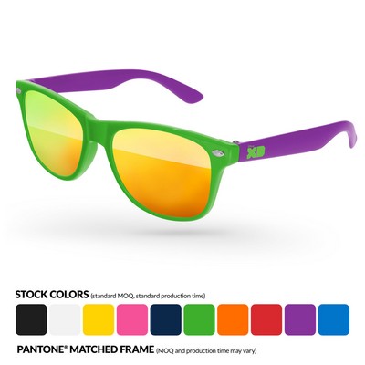 Kids 2-Tone Retro Mirror Sunglasses (3 To 6 Years)