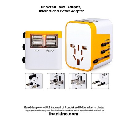 iBank ® World Travel Adapter for 150 countries