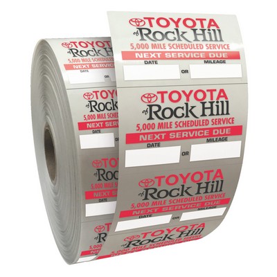 Static Service Stickers | Rectangle | 1 1/2" x 2 1/4"