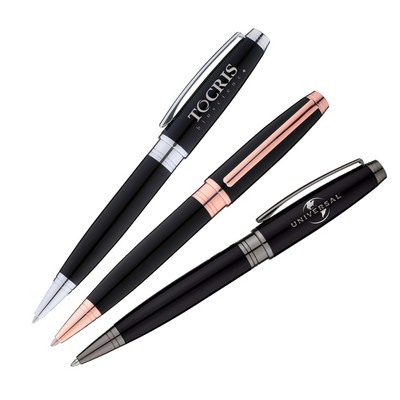 Hourglass Brass Twist-Action Ballpoint Pen