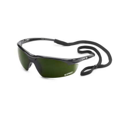 Black lens, black frame, Conqueror IR welding safety glasses