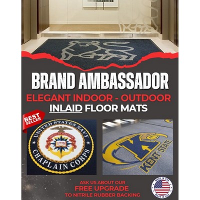 Outdoor or Indoor Logo Entry Mat - Brand Ambassador Logo Floor Mat - 6' X 6'