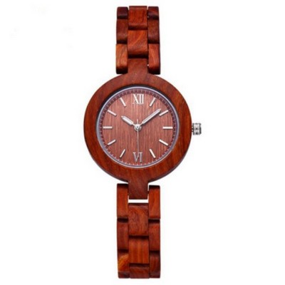 Red Zebra Wood Watch