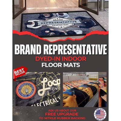 Brand Representative Full Color HD Logo Mat - 4' X 12'