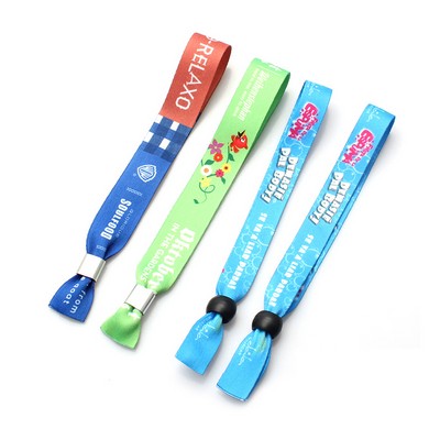Heat Transfer Woven Cloth Wristband