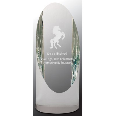 6 1/2" Crystal Cylinder Award