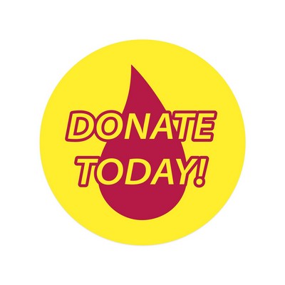 Die Cut Roll Label | Circle | 1/2" dia. | White Matte or Yellow Gloss Papers