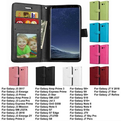 iBank ® PU Leather Wallet Case compatible with Galaxy Core Prime
