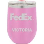 12 Oz. Polar Camel Matte Light Purple Vacuum Insulated Stemless Tumbler w/Lid