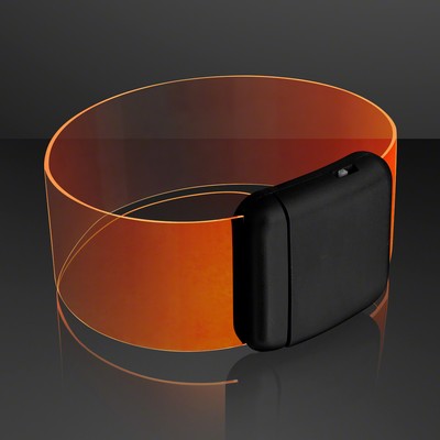 Cosmic Orange LED Magnetic Clasp Bracelets - BLANK