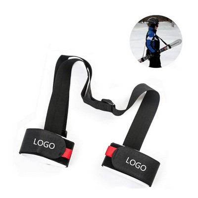 Adjustable Ski Carrier Shoulder Strap with Holder