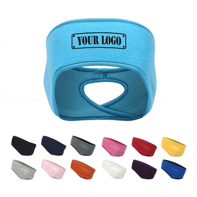 Fleece Earmuff Ponytail Headband