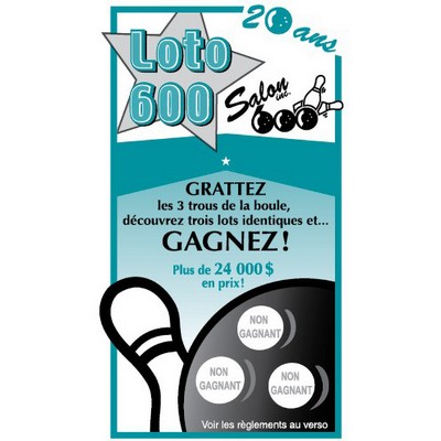 Scratch-Off Business Card Full Color Imprint