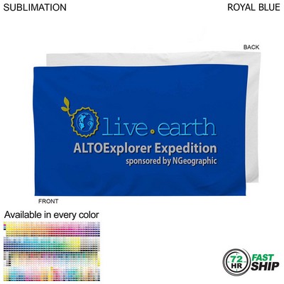 72 Hr Fast Ship - Plush Velour Terry Cotton Blend Colored Hand, Fitness Towel, 15x25, Sublimated