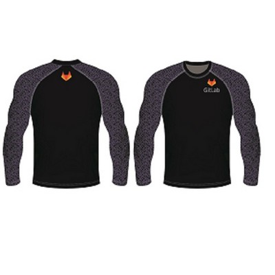 Adult Long sleeve rash guard Panel Stitch