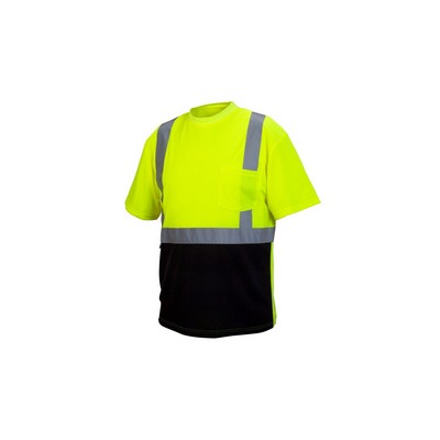 Pyramex RTS21B Series Type R - Class 2 Hi-Vis T-Shirt with Black Bottom