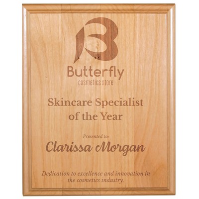 12" x 15" All American Red Alder Plaque