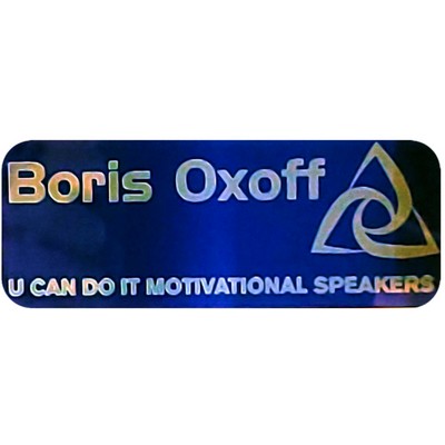 Aluminum Laser Engraved Named Badge (1.5"x3")