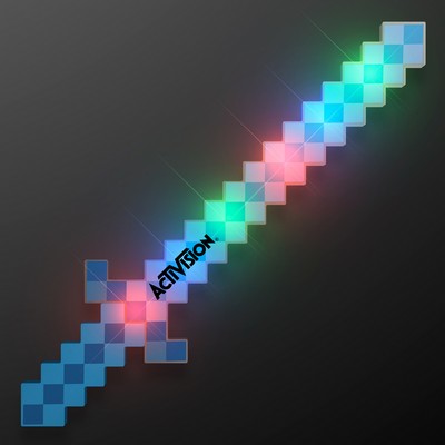 LED 8-Bit Pixel Sword - PRINTED