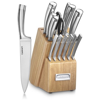 Cuisinart® 15-Piece Stainless Steel Blades Set with Wood Block