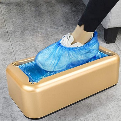 Covers Machine Automatic Shoe Cover Dispenser with 100pcs Disposable Plastic Shoe Cover
